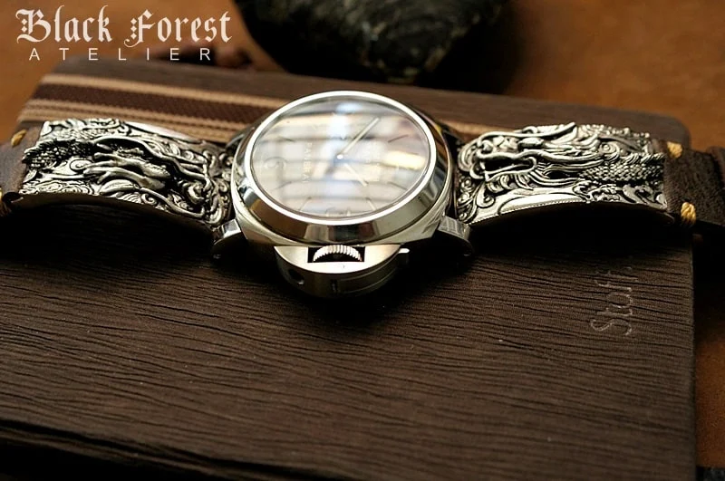 Dragon Silver Plated Pendants Strap ( 2pieces) for Panerai or Apple Watch . – image 3